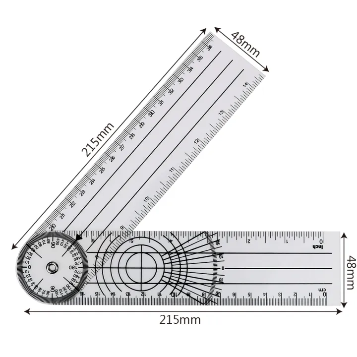 Measuring%20Tool%20360%20Degree%20Rotation%20Professional%20Angle%20Medical%20Spinal%20Ruler%20Goniometer%20Protractors%20Multifunction%20Goniometer%20-%20Image%204