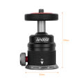 Aluminum Alloy Tripod Ball Head Mount Panoramic 360° Swivel 180° Flip with Scaled Base Universal 1/4 Mounting for DSLR Mirrorless Camera Tripod Mounting.