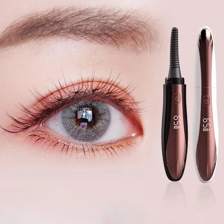 K-CU-S18 Heated Eyelash Curler Digital Display Quick Heating USB Rechargeable Makeup Electric Eyelash Curler Curling Eyelashes T
