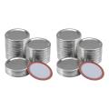200 Pcs Regular Mouth 70MM Mason Jar Canning Lids, Reusable Leak Proof Split-Type  Lids with Silicone Seals Rings. 