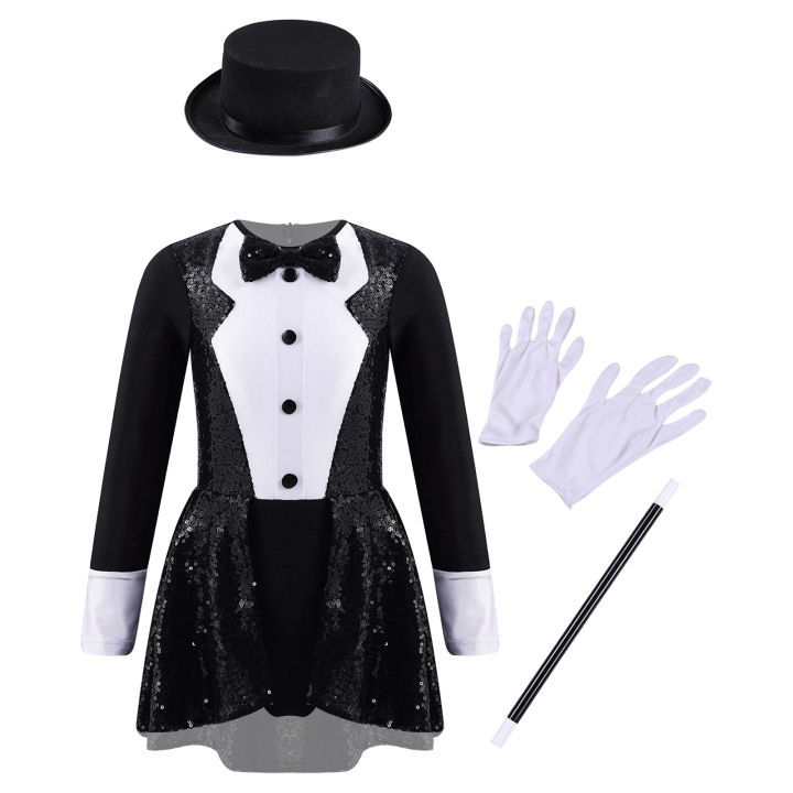 iEFiEL%20Kids%20Girls%20Magician%20Costume%20Halloween%20Cosplay%20Party%20Outfit%20Long%20Sleeve%20Leotard%20Dress%20with%20Hat%20Magic%20Wand%20Gloves%20Set%20-%20Image%207
