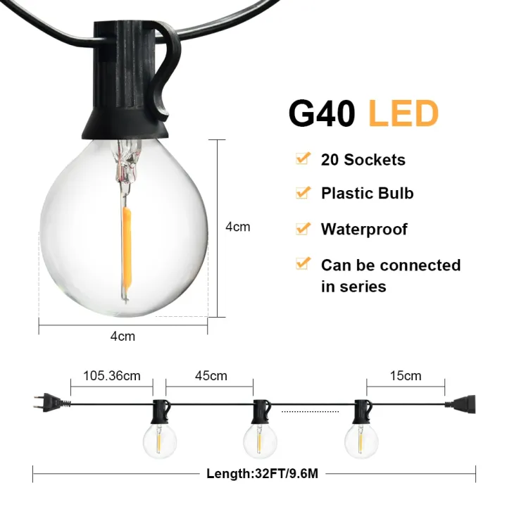 9.6m%20String%20Fairy%20Lights%20Waterproof%20Shatterproof%20Christmas%20G40%20Plastic%20Bulb%20Led%20String%20Light%20Outdoor%20Retro%20Garland%20Wedding%20Light--32FT%20string%20light--%20-%20Image%206