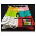 Heavy Duty Cloth Clip 24 pcs Set High Quality China. 