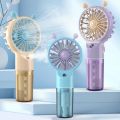 Handheld Spray Mini Air Conditioner USB Rechargeable Portable Humidifier Mist Cooler Cooling Spray Humidifier Fan forHome/Office. 