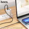 Hoco X83 3A 60W Type-C to Type-C Cable 60W Cable Fast Charging Data Cable PD Cable USB C to USB C Cable 1M.