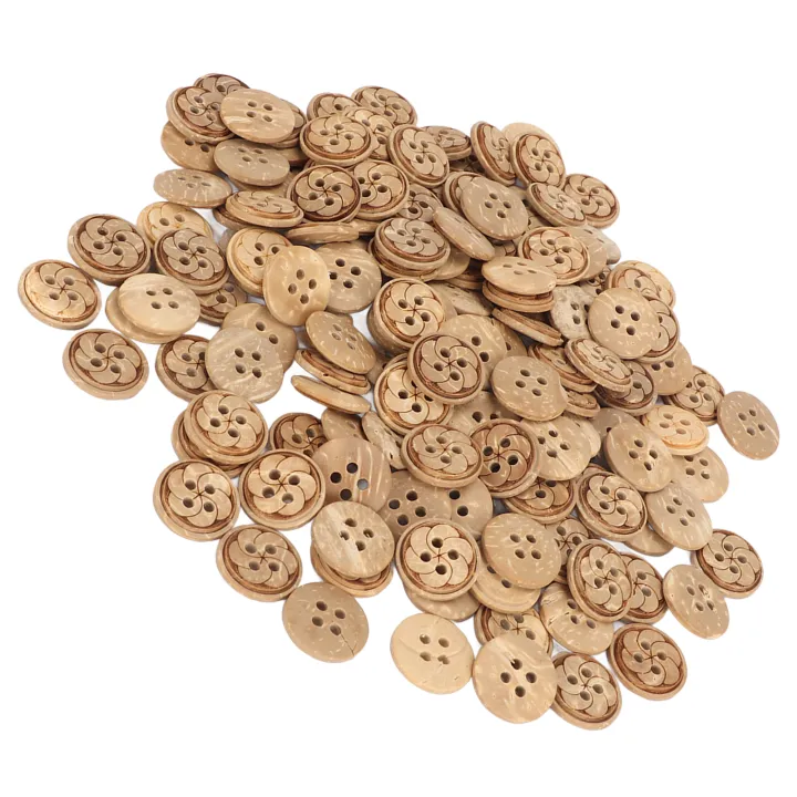 Round%20Buttons,%20Smoothing%20Durable%20150Pcs%20Wooden%20Buttons%20for%20Sewing%20-%20Image%205