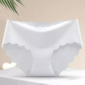 1 Pc New Style Women'S Mid-Waist Ice Silk Panty For Women - Comfortable Regular Use Ice Silk Seamless Panties For Women/ Seamless Underwear For Girls - Panty.
