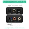 Digital to Analog Audio Converter,DAC Digital SPDIF Optical to Analog L/R RCA & 3.5Mm AUX Stereo Audio Adapter. 
