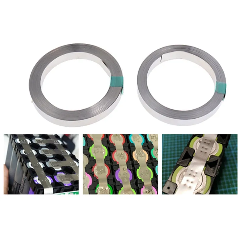 MECCANIXITY 1 Roll 2m Nickel-Plated Steel Strip, Connecting Plate Steel Tape For Battery And Spot Welding, 107.5x0.15mm(WxT