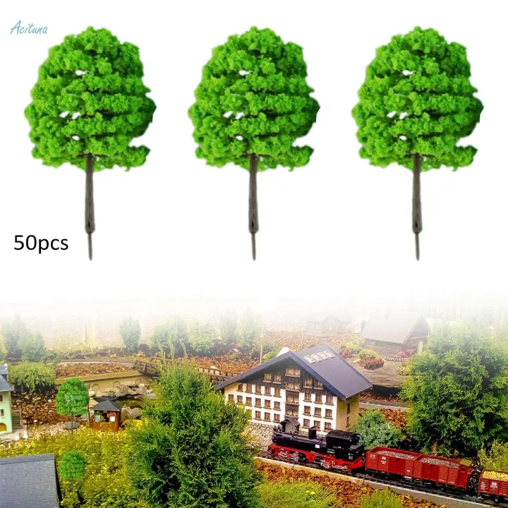 50Pcs%20Simulation%201:100%20Miniature%20Tree%20for%20Fairy%20Garden%20Decor%20Diorama%20Layout%20-%20Image%204