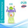 PUR Flip Flap Straw Cup 8oz./250ml.  - (9005). 