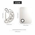 (NEW)Makeup Mixing Palette Stainless Steel Cosmetic Palette Professional. 