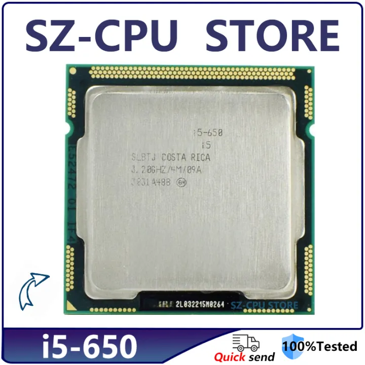 Core i5-650 i5 650 3.2 GHz SLBTJ Used Dual-Core CPU Processor 4M 73W LGA 1156