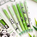 6Pcs Cute Panda Gel Pens Kawaii Pen Set Quickly-Drying Black Pens Office School Supplies Kawaii Aesthetic Stationery. 