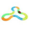 Flexible track with LED motor (220 components). 