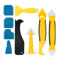 KOGEEK 9 PCS Caulk Remover Tool Kit Silicone Caulking Tool with Different Scrapers & Caulk Tip Applicator Sealant Finishing Tools for Kitchen Bathroom Sink Window Ceramic Tile Floor. 