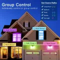 RGBCW WiFi Smart Light Alexa Echo Voice Control LED Bulb,for Google Assiant IFTTT Smart Home Light Timing Bulb Easy to use. 