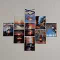 Wall decoration 9pcs Unique Design wallmate Home Decoration poster on PVC Combo Set. 
