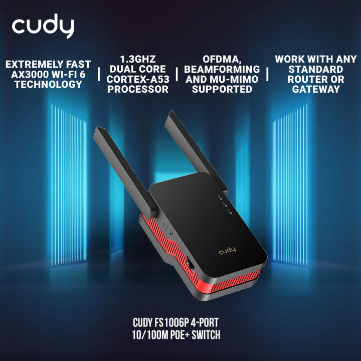 Cudy%20RE3000%20AX3000%20Dual%20Band%20Wi-Fi%206%20Range%20Extender%20-%20Extremely%20Fast%20AX3000%20Wi-Fi%206%20Technology%20-%20%20OFDMA,%20Beamforming%20and%20MU-MIMO%20Supported%20-%20Work%20with%20any%20standard%20router%20or%20gateway%20-%20Gigabit%20Ethernet%20ports%20to%20connect%20wired%20devices%20-%20Image%202