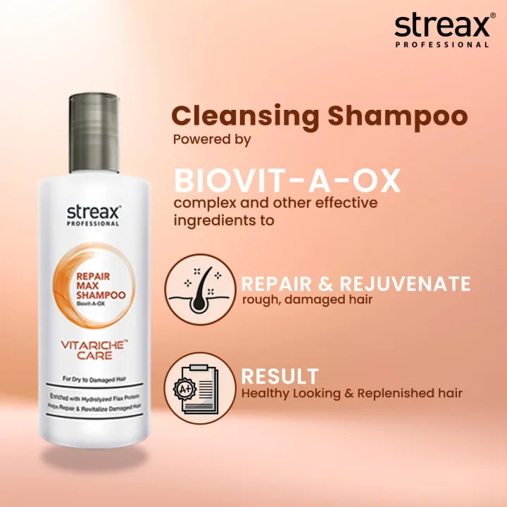 Streax%20Professiona%20Vitariche%20Care%20Repair%20Max%20Shampoo%20300ml%20-%20Image%208