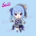 Furry Sticky Suisei Anime Car Sticker Decal Mini Cooper Vtuber Car Accessories Bumper Helmet Trunk Mazda Stickers. 