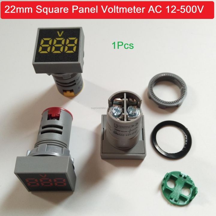 22mm%20SQUARE%20AC%20VOLT%20Meter%2012-500V%20Voltage%20Meter%20Panel%20Mount%2022mm%20Square%20Panel%20Voltmeters%20Tools%20Sets%20-%20Image%208