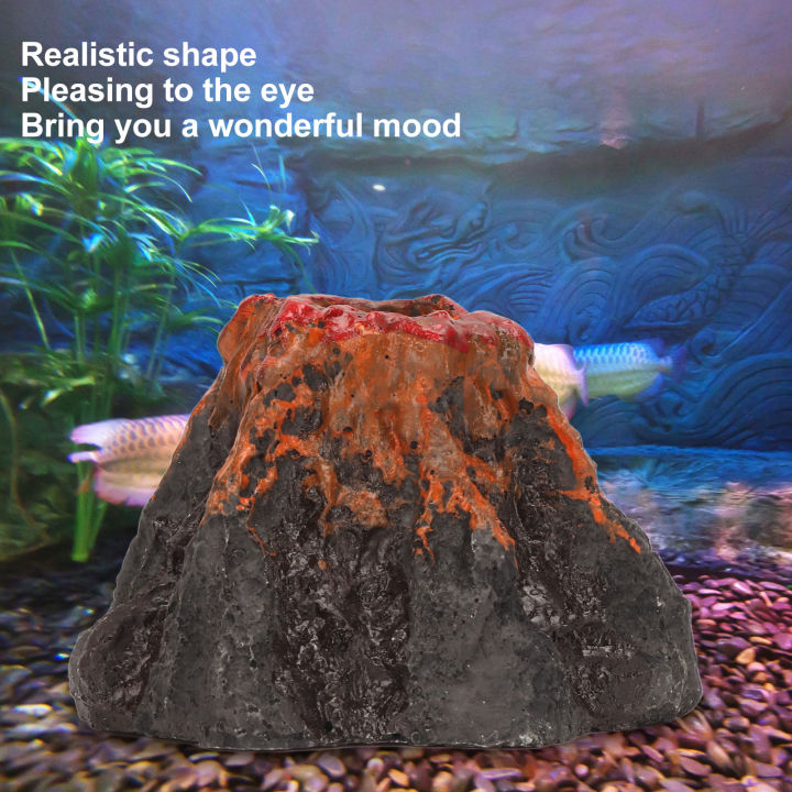 Volcano%20Aquarium%20Decoration,%20Aquarium%20Volcano%20Ornament%20Realistic%20Resin%20Fade%20Resistant%20for%20Fish%20Tank%20Bubble%20Stone%20Decoration%20-%20Image%203