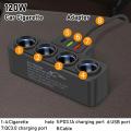 4 Ways Multi Socket Car Cigarette Lighter Splitter Power Adapter 12v-24v Fast Charger Plug Phone Power Adapter. 