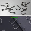 50 pcs x Flat Head Fishing Hook Size 3-12 Iseama High Carbon Steel Strong Sharp Barbed Fish Hooks. 
