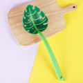 Green Monstera Leaf Colander Multifunctional Long-Handled Spaghetti Slotted Serving Spoon Salad Slotted Spoon For Home Kitchen.