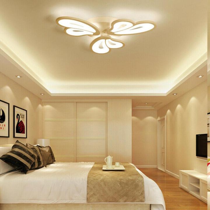 36W Modern LED Ceiling Lights Acrylic Circle Ring Chandelier Lighting Flush  Mount LED Ceiling Light Fixture Lamp w/Remote Control for Dining Room