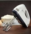 Electric Egg Beater and Mixer for Cake Cream - White. 