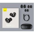 Baseus Encok W11 TWS True Wireless Bluetooth Earbuds - Black By Elover. 