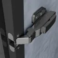 Aluminum hinge damping buffer aluminum alloy glass door narrow frame cabinet two-stage hydraulic aircraft spring. 