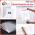 Sheet Protector A4 size Transparent 25 pcs or 100 pcs. 