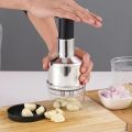 Multifunctional Manual Garlic Chopper Press Type Onion Cutter Hand Chopper Kitchen Tool. 
