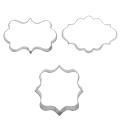 3Pcs Silicone Fondant Cake Mold Cookies Cutter Sugarcraft DIY Decorating Tools. 