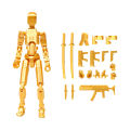 MoupBoi 3D Printed Action Figure Titan 13 Action Figure Articulate Movable Dummy Doll Diy Assembly Toy for Stop Motion Animation Dummy.