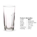 Crystal Clear Drinking Glass Set (6 Pieces) OLiLA W017. 