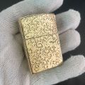 Zorro Kerosene Lighter 902 Pure Copper Five-Sided Carved Rich Tangcao Collection Men's Personalized Creative Gift Lighter. 
