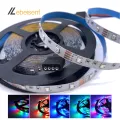 Full Set 5V USB RGB Strip Lights + Controller IR 24-Key Wireless Remote Control 1/2/3/4/5 M 60LEDs/M 2835 SMD LED Flexible Tape. 