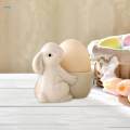 Ceramic Rabbit Egg Cup Kitchen Gadget Dinnerware Easter Bunny.