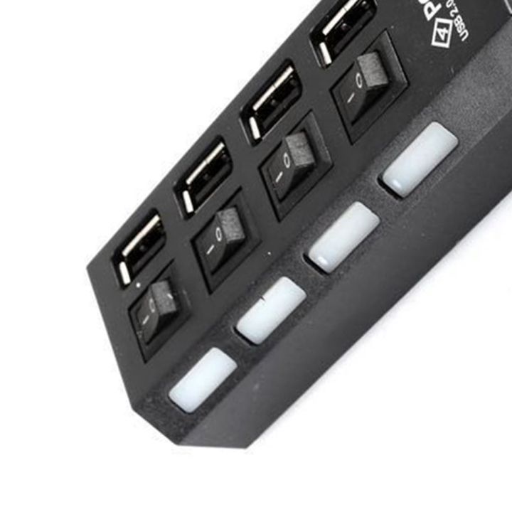 Usb%20High%20Speed%204-Port%20Hub%20Indepen%20Switch%20Hub%20Four-Position%20Splitter%20Hub%20-%20Black%20-%20Image%205