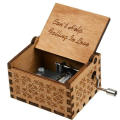 Wooden Classical Music Box Can't Help Falling In Love Music Box Hand Crank Music Box.