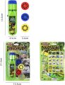 Projection Flashlight Kids Light Projector Cute Educational Cartoon Dinosaur Toy Picture Light Bedtime Learning Fun Toys.