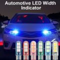 Super Bright Indicator Light Bulb LED for Motorcycle & Car T10 Socket W5W SMD5050 0.9W 6000K 72lm 12V 1 Pair. 