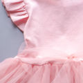 【Factory-direct】 ruffle cuffs unicorn print infant dress summer girl baby gauze dress cartoon girl CHILDREN'S clothes. 