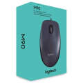 Logitech M90 Wired USB Mouse, 1000 DPI Optical Tracking, Ambidextrous PC / Mac / Laptop - Black - Wireless Mouse. 