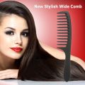 Wide Tooth Comb Detangling Hair Wide Comb Round Teeth Hairdress Comb Carbon Antistatic Comb Pro Salon Dyeing Styling Tools.