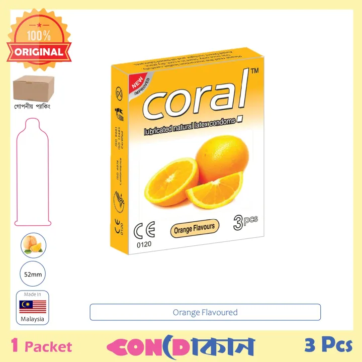 Coral%20Orange%20Flavoured%20Condom%201%20Packet%20(3%20Pcs)%20-%20Image%203